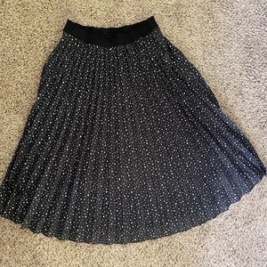 Black Dot Midi Skirt